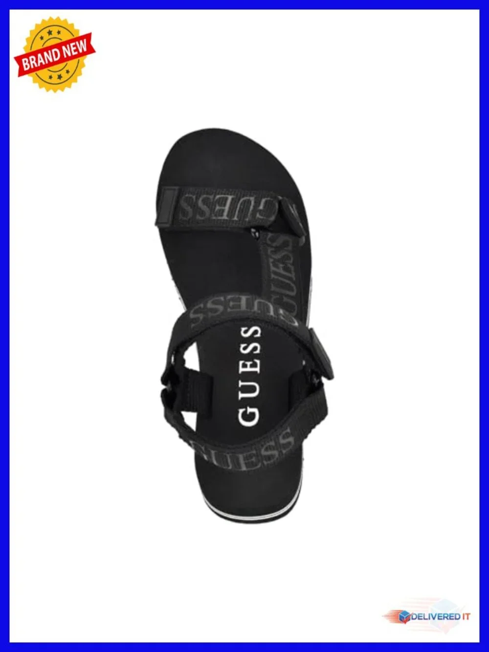 Wedge Sandal with Hook and Loop Closure